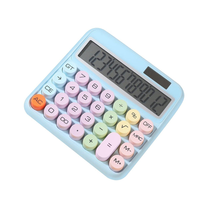 Desktop Calculator - Solar & Battery Powered, 12-Digit, Large Keys by Zerodamage Sahara Case LLC