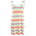 Miken Womens Striped Tie-Shoulder Tank-Dress Swim Cover-Up, Size Medium by Vanessa Jane