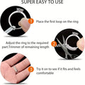 4-Piece Set: Invisible Silicone Ring Size Adjusters – Unisex, Flexible, Minimalist by DailySale