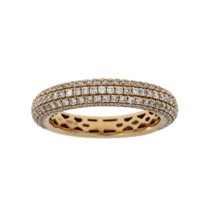 1.00ct Diamond Wedding Band Ring 14KT Rose Gold by Bids.com