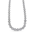 IGI Certified 14K Yellow Gold 14 3/4 cttw Pave Set Round-Cut Diamond Riviera Necklace (F-G Color, S2-I1 Clarity) by Bids.com