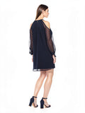 Nic+zoe Women’s Floating in Dress Twilight, Navy, Size 10 by Vanessa Jane
