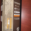 Sunlite LED Filament Chandelier Bulb 4W=40W Torpedo Clear Dim 2700K-#80646 by Price Is Right Miami