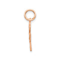 10K Rose Gold Four Leaf Clover Charm Pendant by Fine Color Jewels