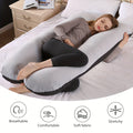 U-Shaped Maternity Pillow – Full Body Support by DailySale