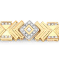 0.98 Carat Genuine White Diamond .925 Sterling Silver Bracelet by Bids.com