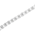 .925 Sterling Silver 1/4 cttw Miracle Set Diamond Sleek and Open "V"Bracelet (I-J Color, I3 Clarity) -7.5" by Bids.com