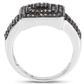 0.42 Carat Genuine Champagne Diamond .925 Sterling Silver Ring by Bids.com