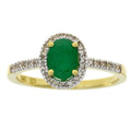 .94ct Emerald Diamond Ring 14KT Yellow Gold by Bids.com