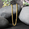 2.7mm 14k Yellow Gold Lite Diamond Cut Round Franco Chain by Bids.com