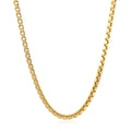 2.5mm 14k Yellow Gold Semi Solid Box Chain by Bids.com