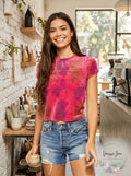 Free People Bright Eyes Velvet T-Shirt by Vanessa Jane