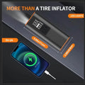 Portable Tire Inflator Air Compressor – 150 PSI Digital Air Pump with Light for Car, Bike & Motorcycle by DailySale