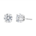14k White Gold Solitaire Diamond Stud Earrings (1.5 cttw, H-I Color, SI1-SI2 Clarity) by Bids.com