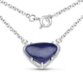 3.92 Carat Genuine Blue Aventurine .925 Sterling Silver Pendant by Bids.com