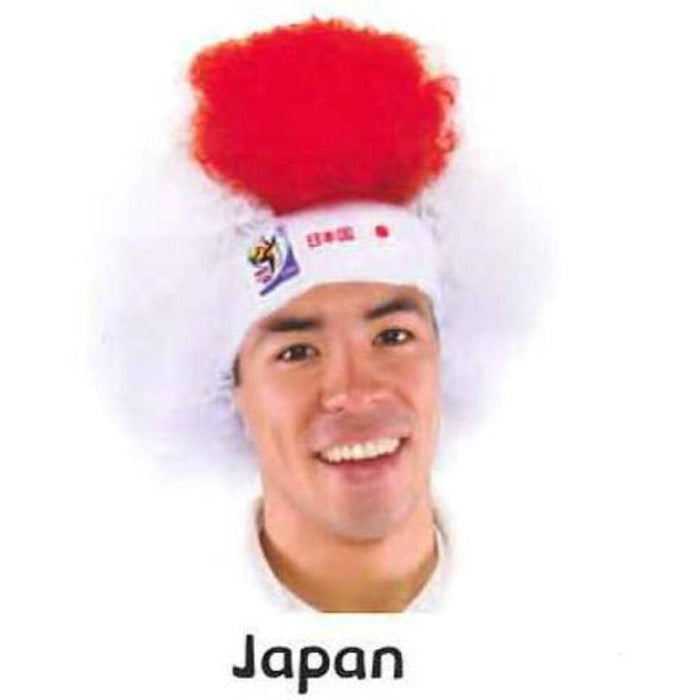 Japan World Cup Soccer Afro Wig – Official FIFA Licensed Retro Fan Gear by Price Is Right Miami