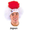 Japan World Cup Soccer Afro Wig 25-Count Case Pack – Official FIFA Licensed Retro Fan Gear