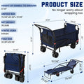 2-in-1 Folding Wagon Cart Chair 650LBS Capacity by DailySale