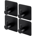 4-Pack Heavy Duty Stick Hooks – Stainless Steel, Waterproof, Wall Mount by DailySale
