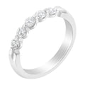 14K White Gold 1/2 cttw Diamond 5-Stone Band Ring (H-I Clarity, SI2-I1 Color) - Size 7 by Bids.com
