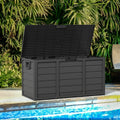 75-Gallon Outdoor Storage Box with Handles – Black by DailySale