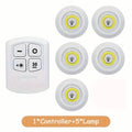5pcs Smart Wireless LED Under-Cabinet Lights – Remote Control by DailySale