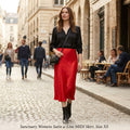 Sanctuary Womens Satin a-Line MIDI Skirt, Size SX by Vanessa Jane