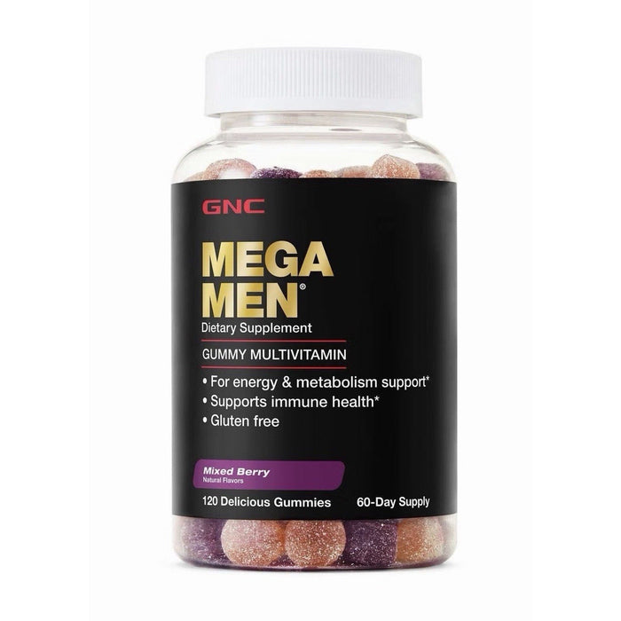 GNC Mega Men Gummy Multivitamin Supports Energy Metabolism Immune System 120 ct by Price Is Right Miami