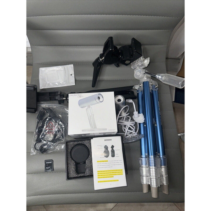 Camera & Tripod Lot — Credential Cam, Blue Aluminum Tripods, Mounts & Accessories by Price Is Right Miami