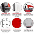 7x7ft Training Net with Bow Frame Carrying Bag for Solo Team Training by DailySale