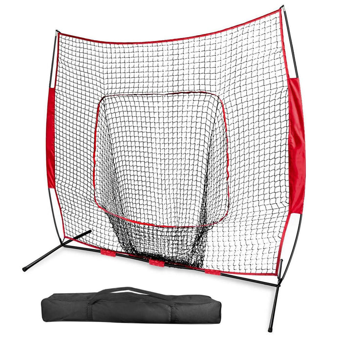7x7ft Training Net with Bow Frame Carrying Bag for Solo Team Training by DailySale