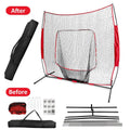 7x7ft Training Net with Bow Frame Carrying Bag for Solo Team Training by DailySale