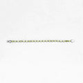 8.61 Ct Oval Olive Green Peridot Prong Sterling Silver Inline Tennis Bracelet by Fine Color Jewels
