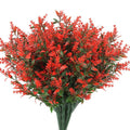8 Bundles Artificial Lavender Plastic Flower Decorations by DailySale