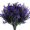 8 Bundles Artificial Lavender Plastic Flower Decorations by DailySale