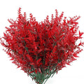 8 Bundles Artificial Lavender Plastic Flower Decorations by DailySale