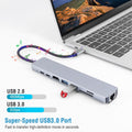 8-in-1 USB Hub Adapter with Ethernet by DailySale