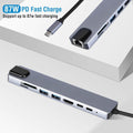 8-in-1 USB Hub Adapter with Ethernet by DailySale