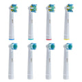 8-Pack: Generic Oral-B Braun Electric Toothbrush Heads Replacement Round Soft by DailySale