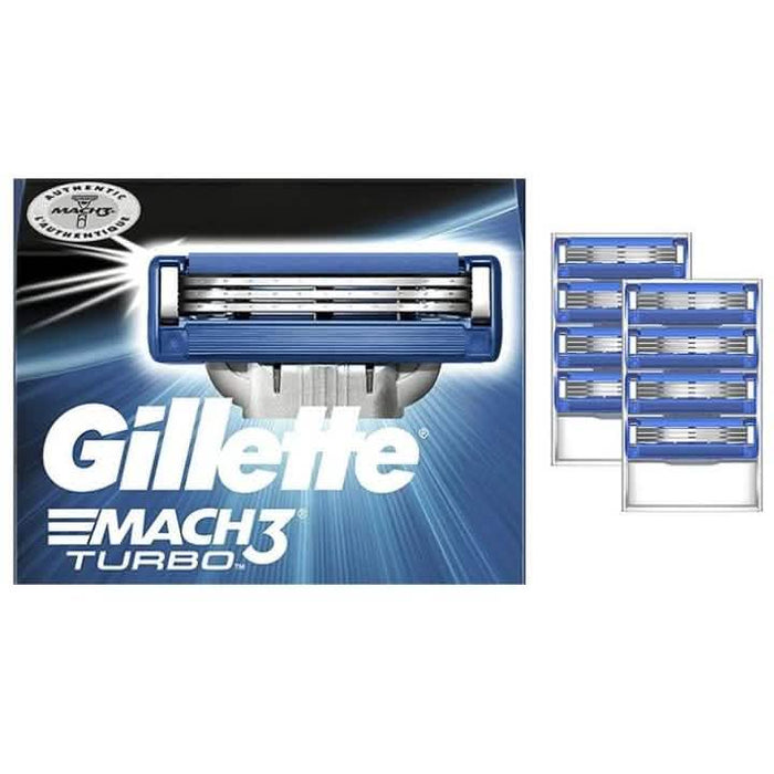8-Pack: Gillette Mach3 Turbo Men's Razor Blades by DailySale