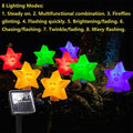8-Pack: Solar Powered Star Lights 8 Modes Landscape Pathway Stake Lights by DailySale