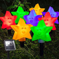 8-Pack: Solar Powered Star Lights 8 Modes Landscape Pathway Stake Lights by DailySale