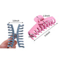 8-Pack: Women's Acrylic Large Claw Matt Hair Clips by DailySale