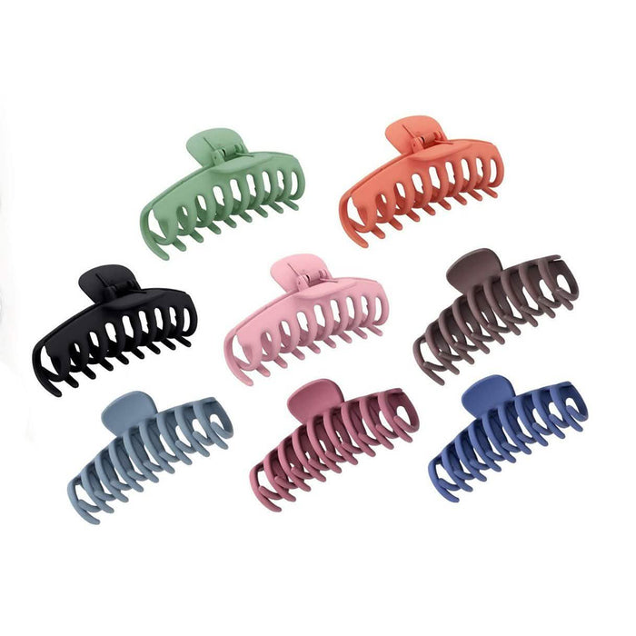 8-Pack: Women's Acrylic Large Claw Matt Hair Clips by DailySale