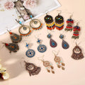 8-Pairs: Bohemian Hollow Retro Dangle Earrings by DailySale