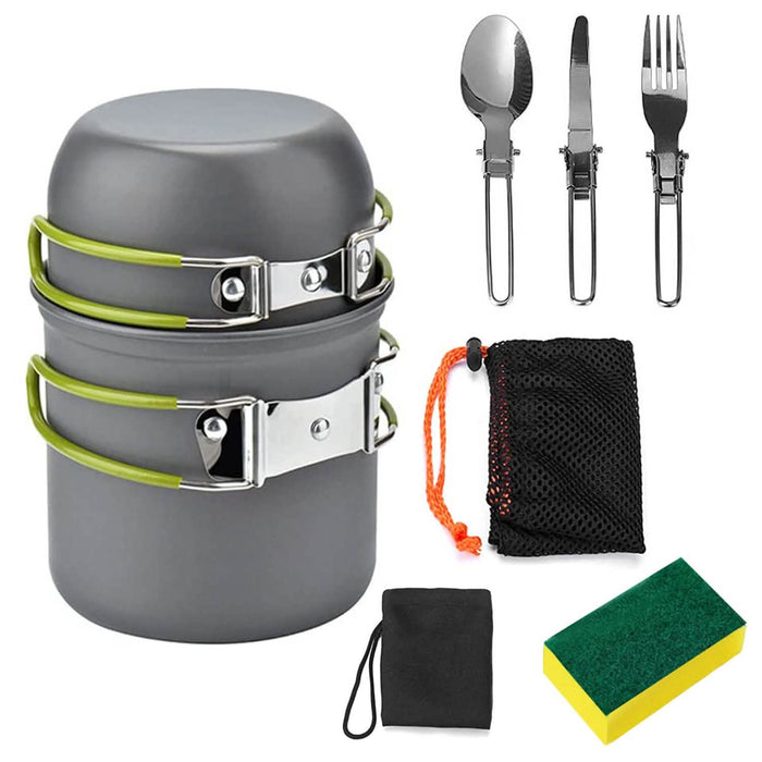 8-Piece: Camping Cooking Ware Set by DailySale