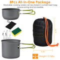 8-Piece: Camping Cooking Ware Set by DailySale