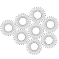8-Piece: Coil Hair Ties by DailySale