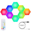 8-Piece: Hexagon Light Panels RGBW Colorful Splicing Wall Lamps by DailySale