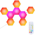8-Piece: Hexagon Light Panels RGBW Colorful Splicing Wall Lamps by DailySale